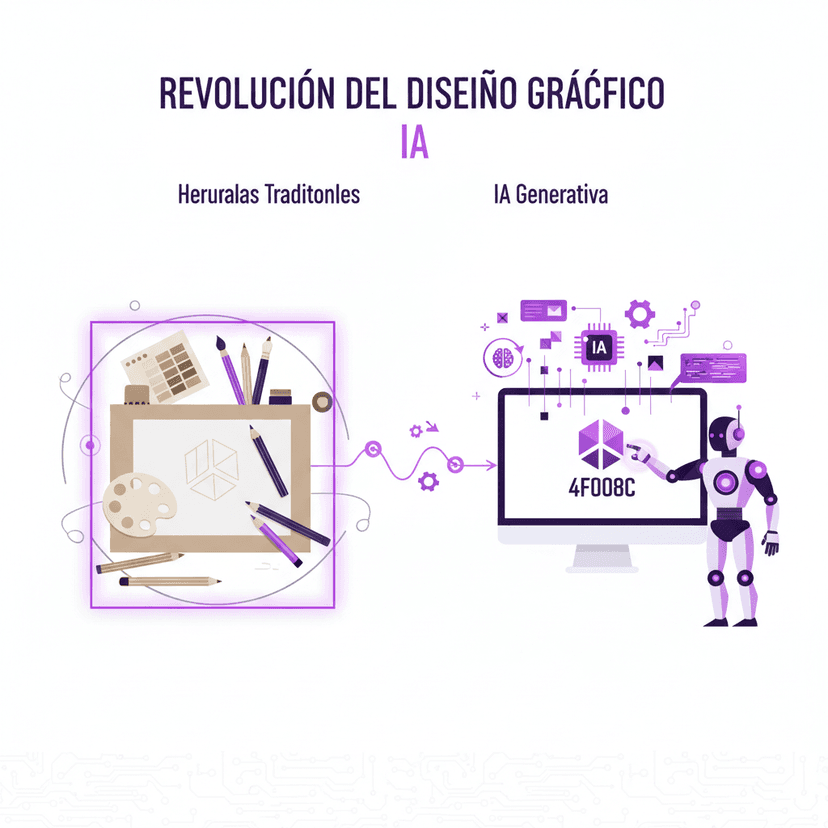 ¿Cómo la IA está Revolucionando el Diseño Gráfico? Comparativa entre Herramientas Tradicionales y IA